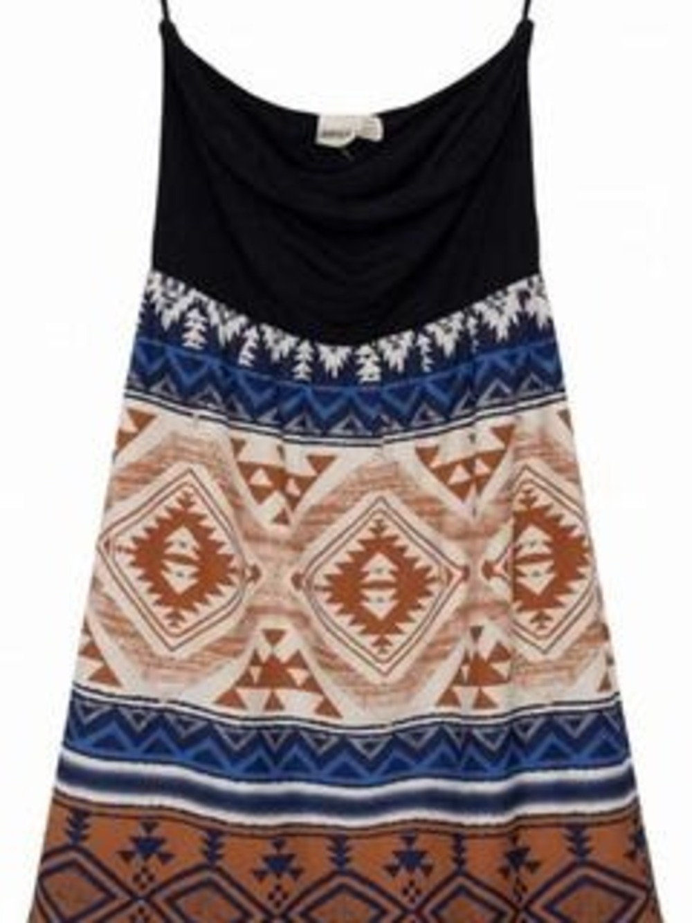 Roxy Orange Blue Sleeveless Printed Dress M